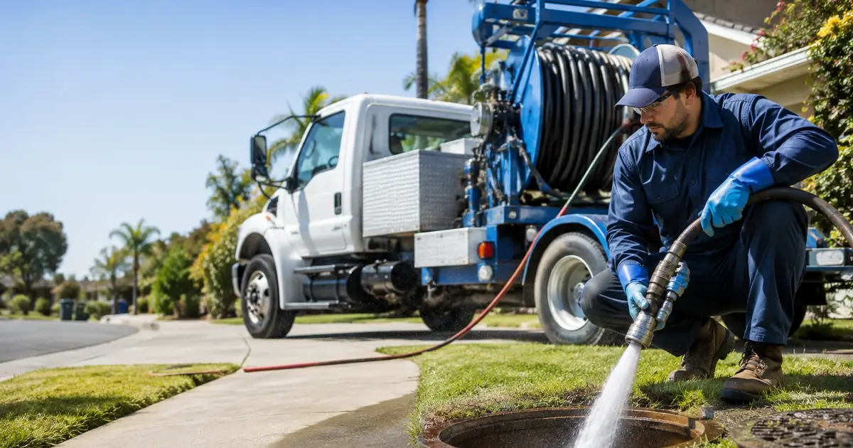 Hydro jet sewer cleaning Moraga