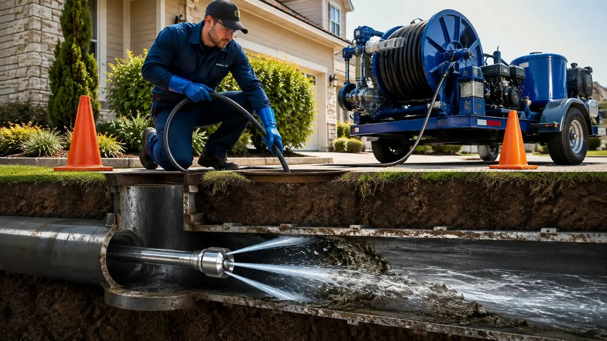 Main Sewer Line Hydro Jet Cleaning in Moraga