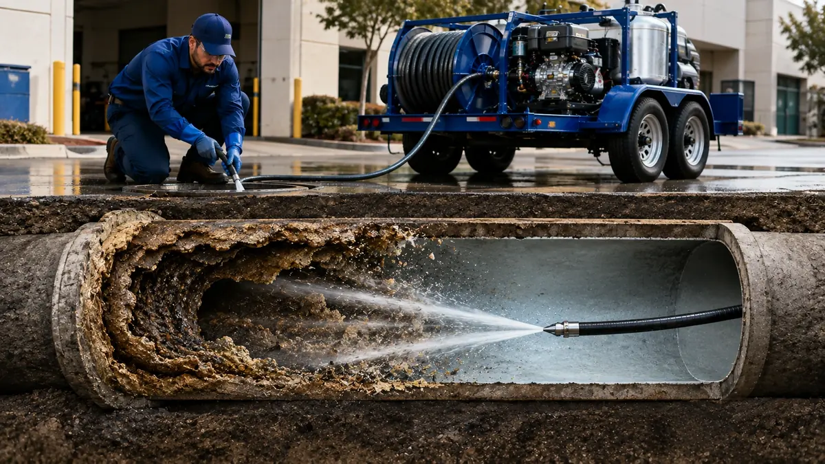 Sewer Pipe Descaling in Moraga